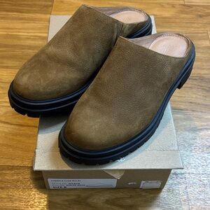 GUC Madewell lugsole clog mule burled wood size8